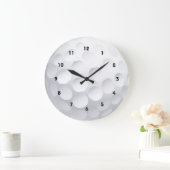 ゴルフボールデザインの壁掛け時計 ラージ壁時計 (ホーム)