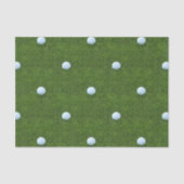 ゴルフボールデザイングリーングラスパターンティッシュペーパー 薄葉紙 (正面)