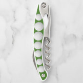 ゴルフボールデザインコルクスクリュー ソムリエナイフ (裏面)