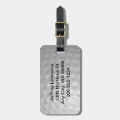 ゴルフボールデザインラゲッジタグ ラゲッジタグ (正面縦)