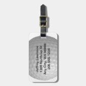 ゴルフボールデザインラゲッジタグ ラゲッジタグ (正面縦)