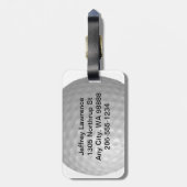 ゴルフボールデザインラゲッジタグ ラゲッジタグ (裏面縦)