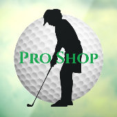 ゴルフボールデザイン窓貼り ウィンドウサイン (シート3)