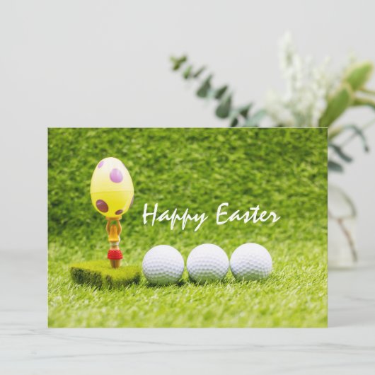 ゴルフボールハッピーイースター(復活卵付き) シーズンカード (スタンド正面)
