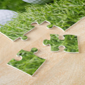 ゴルフボールハッピー父親の日ゴルフパパのグリーン ジグソーパズル (側面)