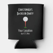 ゴルフボールバチュラーパーティ結婚式の引き出物 缶クーラー (正面)