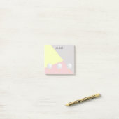 ゴルフボールパステルカラー幾何学的抽象芸術 ポストイット (デスク上)