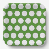 ゴルフボールパターン ペーパープレート (正面)