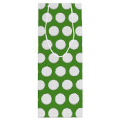 ゴルフボールパターン ワインギフトバッグ (裏面)