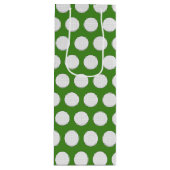 ゴルフボールパターン ワインギフトバッグ (正面)