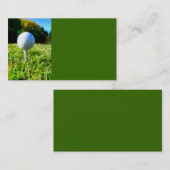 ゴルフボールビジネスカードテンプレートオリジナル写真 名刺 (正面/裏面)