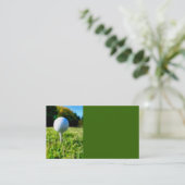 ゴルフボールビジネスカードテンプレートオリジナル写真 名刺 (スタンド正面)