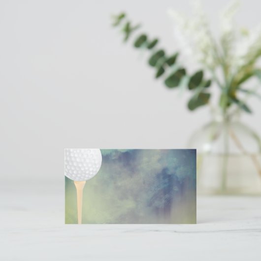ゴルフボールビジネスカードテンプレート 名刺 (スタンド正面)