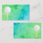 ゴルフボールビジネスカードテンプレート 名刺 (正面/裏面)