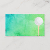 ゴルフボールビジネスカードテンプレート 名刺 (裏面)