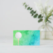 ゴルフボールビジネスカードテンプレート 名刺 (スタンド正面)