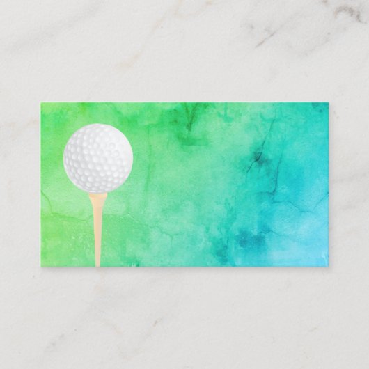 ゴルフボールビジネスカードテンプレート 名刺 (正面)