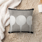 ゴルフボールピローデザイン動揺してグレイ クッション (ブランケット)