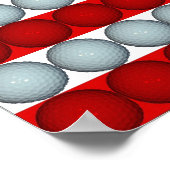 ゴルフボールフラグ ポスター (角)