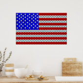 ゴルフボールフラグ ポスター (キッチン)