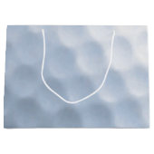 ゴルフボールプリントパターン背景 ラージペーパーバッグ (正面)