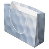 ゴルフボールプリントパターン背景 ラージペーパーバッグ (裏面アングル)