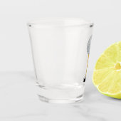 ゴルフボールプリント ショットグラス (左)