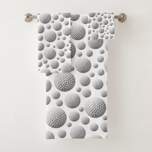 ゴルフボールホワイト バスタオルセット (インサイチュ)