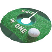 ゴルフボールホールを持つゴルフクリスマス ブラッシュドポリエステルツリースカート (アングル)