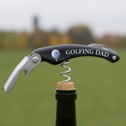 ゴルフボールモノグラムウェイターコルクスクリュー ソムリエナイフ