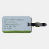 ゴルフボールモノグラムゴルフバッグラゲッジタグ ラゲッジタグ (裏面横)