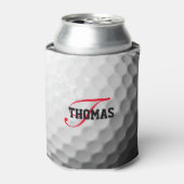 ゴルフボールモノグラムパーソナライズされた 缶クーラー (缶正面)