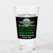 ゴルフボールユーモア タンブラーグラス (正面)