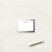 ゴルフボールルックモノグラムパーソナライズされた ポストイット (デスク上)