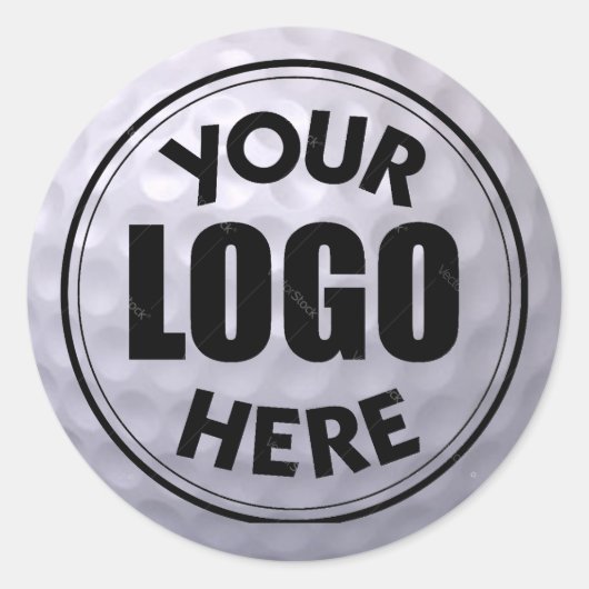 ゴルフボールロゴシール ラウンドシール (正面)