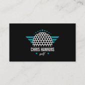 ゴルフボールロゴ | Golf Proまたはインストラクター 名刺 (正面)