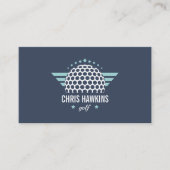 ゴルフボールロゴ | Golf Proまたはインストラクター 名刺 (正面)