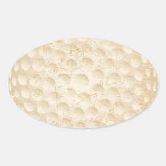 ゴルフボールヴィンテージ 楕円形シール