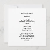 ゴルフボール付きゴルフパルティーパーティの招待状 セーブザデート (裏面)