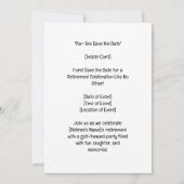 ゴルフボール付きゴルフパルティーパーティの招待状 招待状 (裏面)