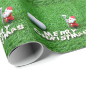 ゴルフボール付きサンタMerry Christmas to golf ラッピングペーパー (ロールコーナー)