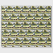 ゴルフボール付きマウス ラッピングペーパー (フラット)