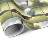 ゴルフボール付きマウス ラッピングペーパー (ロールコーナー)