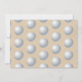 ゴルフボール任意の年齢の誕生日写真 サンキューカード (裏面)