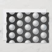 ゴルフボール任意の年齢の誕生日写真 サンキューカード (裏面)