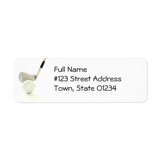 ゴルフボール及びクラブメーリングラール ラベル (正面)