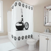 ゴルフボール及びクラブ シャワーカーテン (インサイチュ)