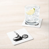 ゴルフボール及びクラブ スクエアペーパーコースター (インサイチュ)