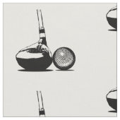 ゴルフボール及びクラブ ファブリック (クローズアップ)