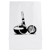 ゴルフボール及びクラブ ミディアムペーパーバッグ (裏面)